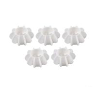 Set di 5 palline per bucato in silicone per lavatrice per prevenire le pieghe dei vestiti e migliorare l'efficacia della pulizia (bianco)