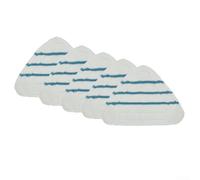 Set di 5 panni di ricambio in microfibra blu per scopa a vapore True & Tidy STM-500 e STM-700A, panni triangolari progettati per una pulizia efficiente su più superfici