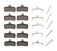 Set di 5 pastiglie freno per bicicletta, progettate specificamente per Shimano serie D03S e D02S (metallo)