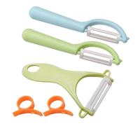 Set di 5 Pelapatate Ceramica, Pelapatate per Bambini Sicuri per le Mani Pela Verdure Pelapatate a Forma di Y Universale Economico Versatile antiruggine Affilato Professionale Pelapatate Frutta