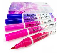 Set Di 5 Pennarelli A Pennello Liquidi Royal Talens Ecoline Colore Viola