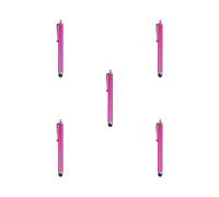 Set di 5 penne capacitive, resistenti ai graffi, professionali, per touch screen, leggere, ad alta flessibilità, ad alta velocità, colore rosa