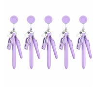 Set di 5 penne da infermiera con bobina per badge, 20 accessori per infermieristica, tra cui penne a sfera, evidenziatori e forbici pieghevoli, set di penne con bobina per badge per infermieri e