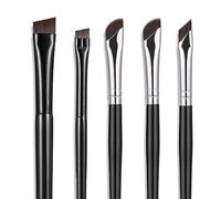 Set di 5 pennelli per eyeliner, angolati e ultra sottili | Angolo piatto, strumento cosmetico professionale di bellezza