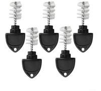 Set di 5 pennelli per rubinetto da birra, per la pulizia del becco del rubinetto e del fusto, setole in acciaio inossidabile e nylon con manico in plastica, compatibili con birra fatta in casa e (5