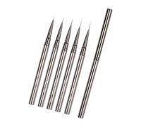 Set di 5 pennelli professionali per nail art liner in diverse misure per il design dei dettagli in acrilico, strumenti precisi per gestire i dettagli in acrilico