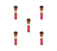 Set di 5 pennelli retrattili da viaggio per fard, cipria, ombretto, fard, contouring