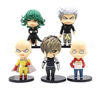 Set di 5 personaggi da uomo di un pugno - Anime Saitama Action Figure Tornado Anime Figura Giocattoli Genos Giocattolo Statue PVC Anime One Punch Man Modello Statua Figura Giocattolo 9.5-11cm