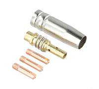 Set di 5 pezzi consumabili per ugello di saldatura MB15 15AK MIG con punte di contatto da 0 6 a 1 2mm più supporto adatto per Riland, Chiry, Jasic e altri (1.0)