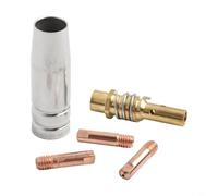 Set di 5 pezzi consumabili per ugello di saldatura MB15 15AK MIG con punte di contatto da 0 6 a 1 2mm più supporto adatto per Riland, Chiry, Jasic e altri (1.2)