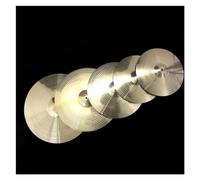 Set Di 5 Pezzi Di Batteria Set Di Piatti Fatti A Mano In Lega Di Ottone 14'' Hi-hat/16'' Crash/18'' Crash/20'' Ride Practice Cymbal Set di Piatti per Batteria