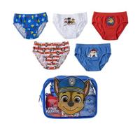 Set di 5 Pezzi di Biancheria Intima e Beauty Case Paw Patrol - Mutandine in Cotone Morbido e Traspirante per Bambine, Regolabili e comode, con Stampe Disney, età 6-8 Anni