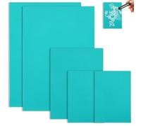 Set di 5 piastre di linoleum in gomma morbida, per linoleum, per taglio linoleico, per linoleum, per linoleum, per incisione linoleum, piastra in linoleum (2A4 + A5 + 2A6)