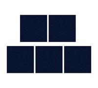 Set di 5 piastrelle in moquette per migliorare l'atmosfera interna senza sforzo (blu scuro)