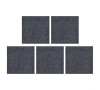 Set di 5 piastrelle in moquette per migliorare l'atmosfera interna senza sforzo (grigio scuro)
