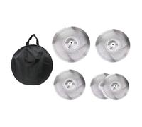 Set di 5 piatti a basso volume in lega silenziosa per debolezza fonoassorbenti, buona qualità del suono, set per pratica da 14/16/18/20 pollici