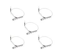 Set di 5 pickup piezoelettrici in acciaio con jack da 2,5 mm per accessori per violino a corda