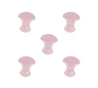 Set di 5 pietre di giada per massaggio facciale da donna, rilassanti, funghi, pietra rosa
