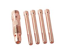 Set di 5 pinze per saldatura Tig per torce Wp-17 Wp-18 Wp-26 - 2,4 mm (3 oltre 32) pinze in rame compatibili con corpo pinza Pta-17/17v/26/26v Plus Ptw-18