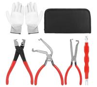 Set di 5 pinze per scollegamento elettrico con guanti, strumento di connessione automatica per linea carburante, cablaggi, sensori e bobine, riparazione a sgancio rapido per auto e camion