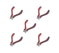 Set di 5 pinze professionali per la riparazione di liutai, pinze per la rimozione delle corde, per chitarra e basso, colore: rosso