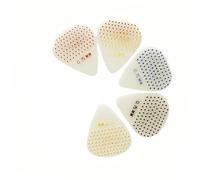Set di 5 plettri antiscivolo per chitarra, per basso, ukulele, costruzione in ABS con luce incandescente