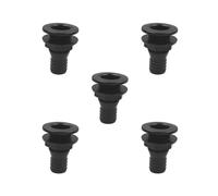 Set di 5 pompe di sentina da 3,8 cm, in plastica nera, per yacht e barche