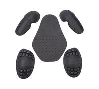 Set di 5 protezioni per armatura per moto, con protezioni per schiena, gomiti e spalle, per giacca da equitazione, materiale EVA, assorbimento degli urti e resistente all'usura