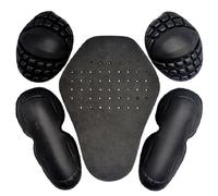 Set di 5 protezioni per moto, in schiuma EVA, 1 cuscinetto protettivo per schiena, 1 paio di protezioni per spalle e 1 paio di gomiti, inserti protettivi per giacche