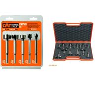 Set di 5 punte CMT ad attacco cilindrico tipo Forstner Cod.: 537.04/05/07/12/16