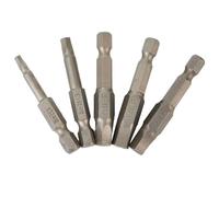 Set di 5 punte per cacciavite Torx da 50 mm, codolo esagonale da 1/4", per cacciavite elettrico manuale, trapano e utensili ad aria compressa