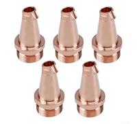Set di 5 punte per ugelli per saldatura in rame per filettatura M16 e alimentatore per fili H35, compatibili con cavi guida di dimensioni 0 8 2 0 mm, offre una dissipazione del calore affidabile e