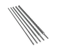 Set di 5 Punte SDS PLUS 600 mm per Trapano Tassellatore - Diametri 10, 12, 16, 20, 24 mm per Cemento, Pietra e Calcestruzzo - Elevata Resistenza e Durata