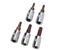 Set di 5 punte Torx per T15, per T20, per T25, per T30, T40 Essential da 1/4 di pollice