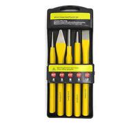 Set di 5 punzoni e scalpelli con punta conica, scalpelli a freddo per la lavorazione dei metalli, assemblaggio meccanico (2/5/8/6/12 mm)