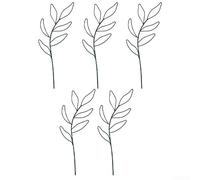 Set di 5 rampicanti per piante in ferro, 32 x 11 cm, nero | Set di 5 pezzi, dimensioni 32 x 11 cm, finitura nera, ideale per rose, edera e clematide