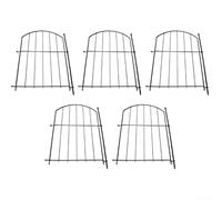 Set di 5 recinzioni da giardino in metallo resistente per laghetti e giardino, progettato per migliorare la sicurezza limitando l'accesso degli animali domestici e fornendo confini sicuri del giardino