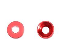 Set di 5 rondelle in alluminio anodizzato colorate - da M2 a M5 - rondelle for bulloni a testa svasata(Red,M3)