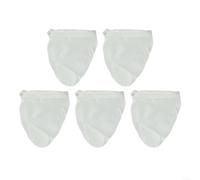 Set di 5 sacchetti riutilizzabili a maglia fine per scolare tè, succo di frutta e birra fredda per caffè, design leggero ((piccole dimensioni)