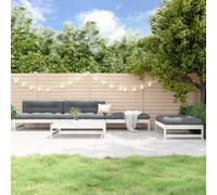 Set di 5 sale da giardino in legno di pino massiccio, modulare per esterni, per balconi, terrazze, set di conversione robusto
