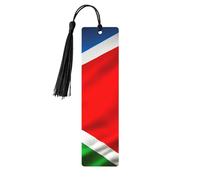 Set di 5 segnalibri in legno con nappe, con bandiera della Costa Rica, regali unici per lettori