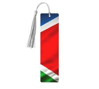 Set di 5 segnalibri in legno con nappe, con bandiera della Costa Rica, regali unici per lettori