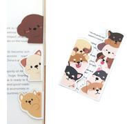 Set di 5 segnalibri magnetici divertenti, a forma di cane, per insegnanti, studenti, amanti dei libri, stampa su 2 lati (cane)