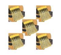 Set di 5 set da 10 lime per chitarra, capotasto, sella, battipenna, lima per liutaio