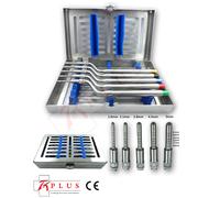 Set di 5 Sinusale osteotomi- punta inclinata convessa Gestire Con