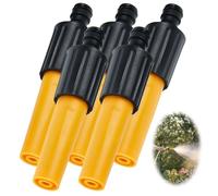 Set di 5 siringhe da giardino, ugelli diretti, pistole dirette, pistole ad acqua a spruzzo diretta, in plastica, attrezzi da giardino, pulizia auto