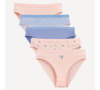 Set di 5 slip in cotone fantasia Blu 12/13 anni - 150/153 cm Floreale