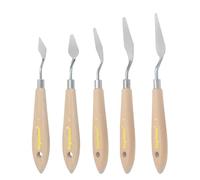 Set di 5 spatole per pittura acrilica, pittura a olio, acquerello, acrilico, pittura rupestre