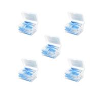 Set di 5 spazzole interdentali da 40 pezzi, in plastica, per uso domestico, 1,0 mm, colore: blu
