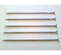 SET DI 5 SPIEDI IN ACCIAIO INOX LUNGHI 50 CM. SENZA MANICO